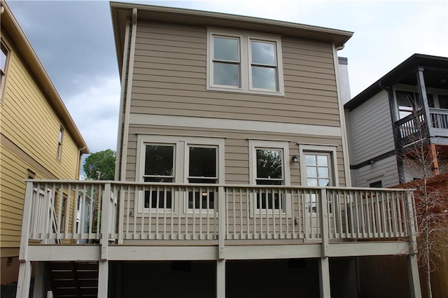 106 Hogue St, Atlanta, GA 30312 - back of house featuring a wooden deck