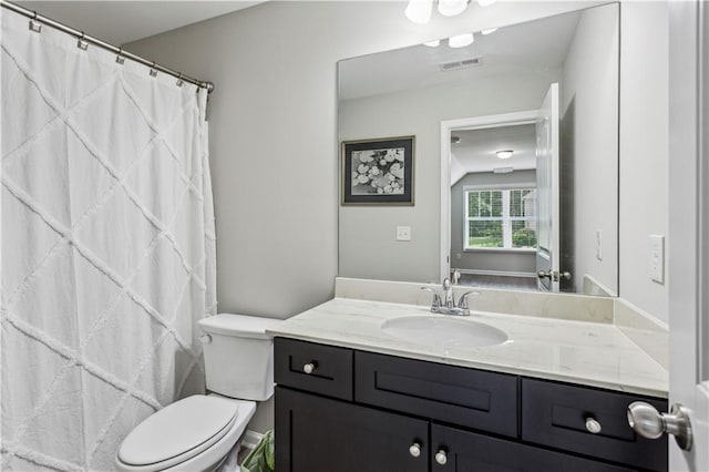 297 Cobblestone Trl, Dallas, GA 30132 - bathroom featuring vanity and a shower with shower curtain