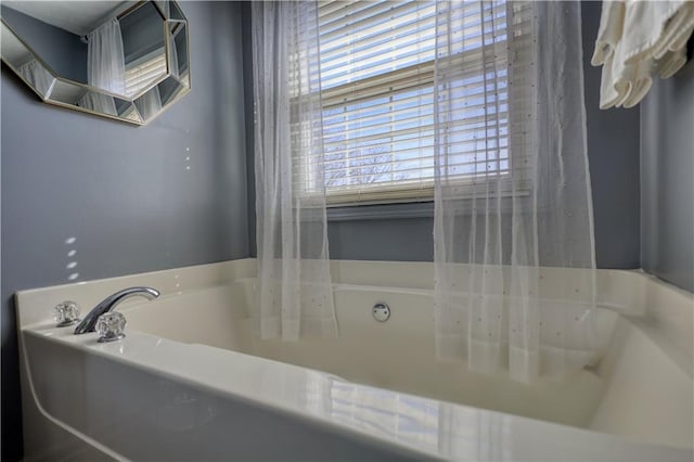 bathroom featuring a bathing tub