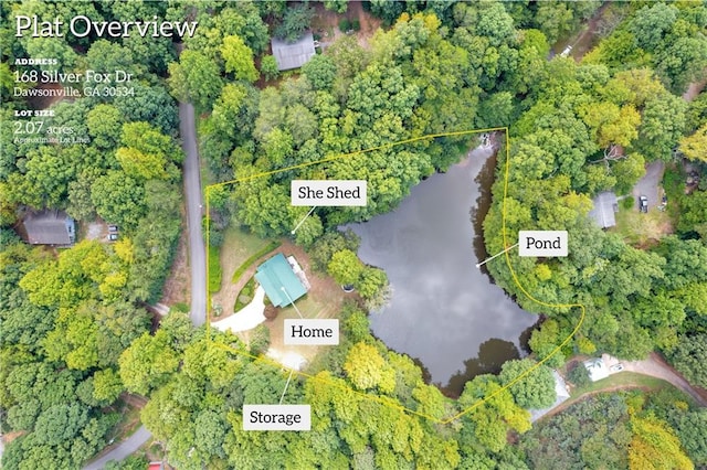 168 Silver Fox Dr, Dawsonville, GA 30534 - view of property location featuring property parcel outlined