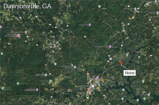 168 Silver Fox Dr, Dawsonville, GA 30534 - aerial view of property's location