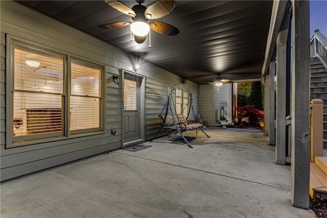 895 Ovalene Ln SW, Marietta, GA 30064 - view of patio / terrace featuring ceiling fan