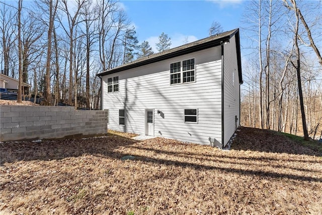 view of rear view of property