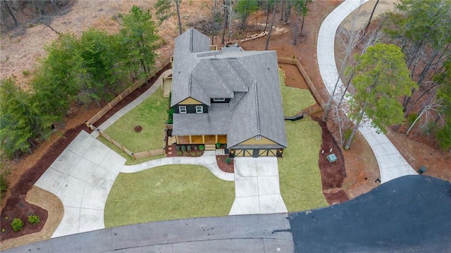 view of subject property