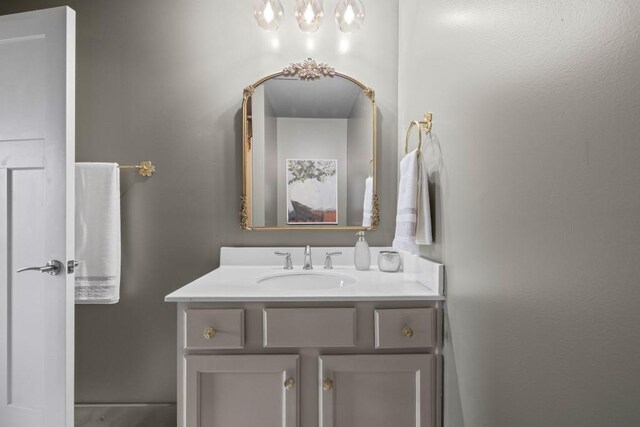 bathroom with vanity