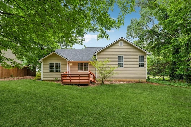 4200 Sterling Pointe Dr, Douglasville, GA 30135 - back of property featuring a deck and a shingled roof
