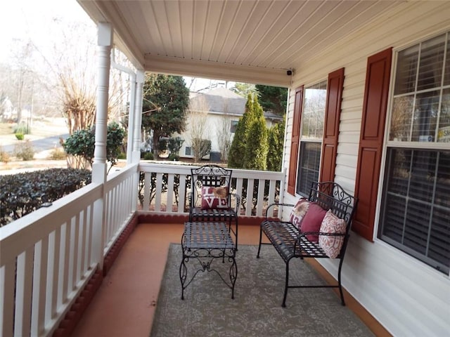 balcony with a porch