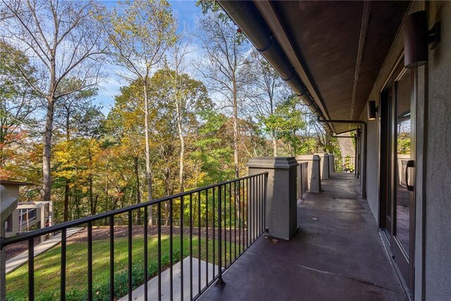 view of balcony