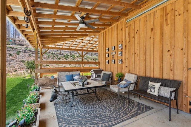 view of patio / terrace with outdoor lounge area