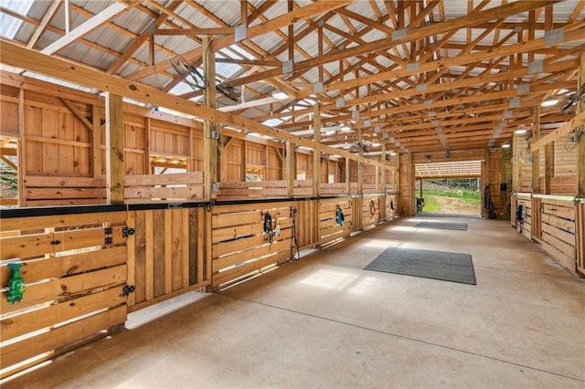 view of horse barn