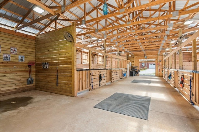 view of horse barn
