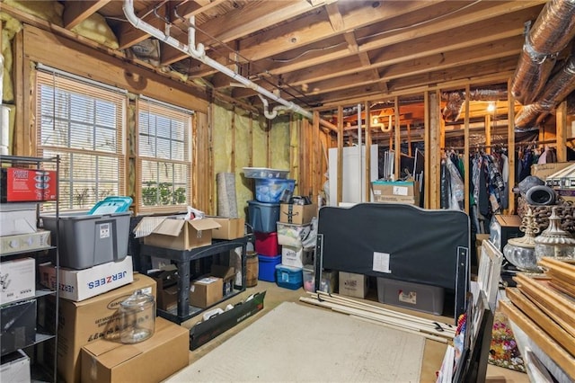 view of basement
