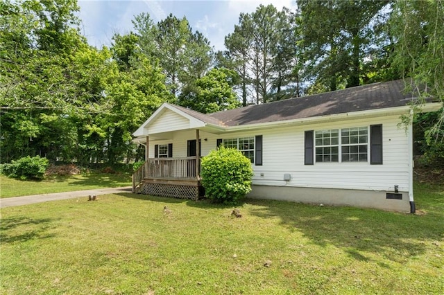 354 Henry Aaron Ave SW, Atlanta, GA 30310 - single story home featuring a front yard, crawl space, and covered porch