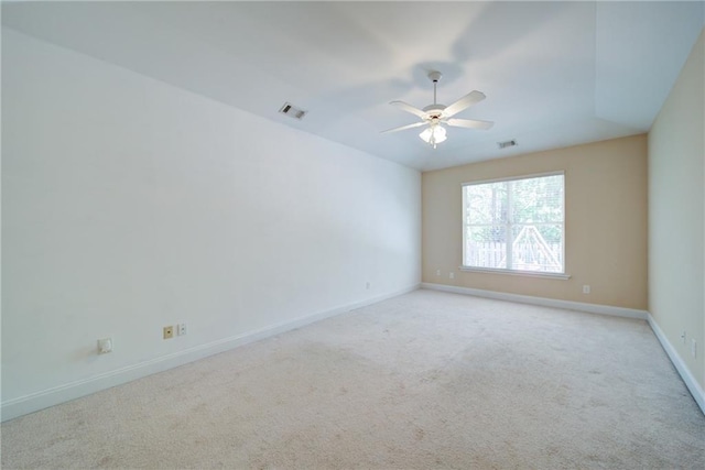 1575 Parkside Village Dr, Cumming, GA 30040 - empty room with a ceiling fan, light colored carpet, and baseboards