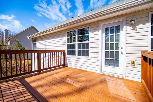 view of wooden terrace