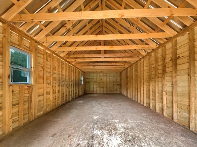 view of attic