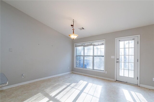 interior space with plenty of natural light