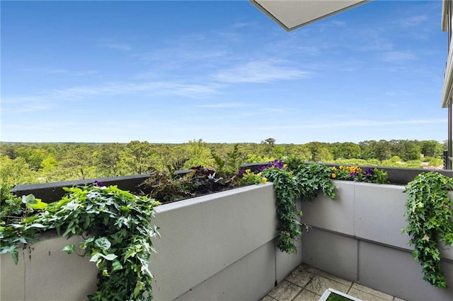 view of balcony
