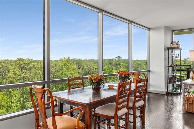 view of sunroom / solarium