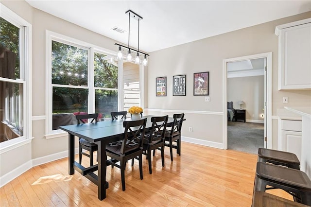 3072 Oaktree Ln, Duluth, GA 30096 - dining space featuring light wood-type flooring and baseboards