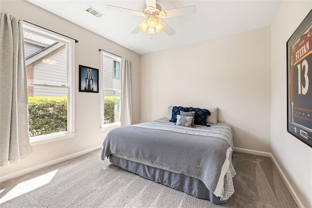 3072 Oaktree Ln, Duluth, GA 30096 - carpeted bedroom featuring baseboards and ceiling fan