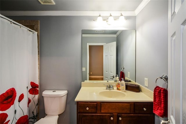 3423 Mulberry Lane Ct, Dacula, GA 30019 - full bath featuring vanity, crown molding, and curtained shower