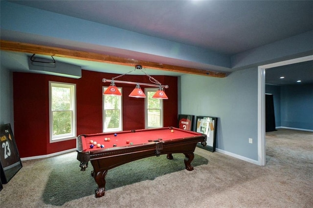 3423 Mulberry Lane Ct, Dacula, GA 30019 - game room with carpet floors and billiards