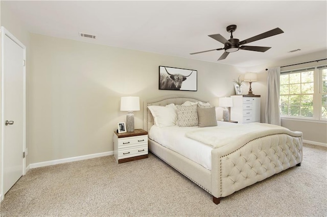 3719 Northbrook Ct, Atlanta, GA 30340 - bedroom featuring baseboards, light carpet, and a ceiling fan