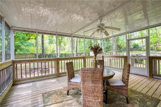 3719 Northbrook Ct, Atlanta, GA 30340 - sunroom / solarium featuring ceiling fan and plenty of natural light
