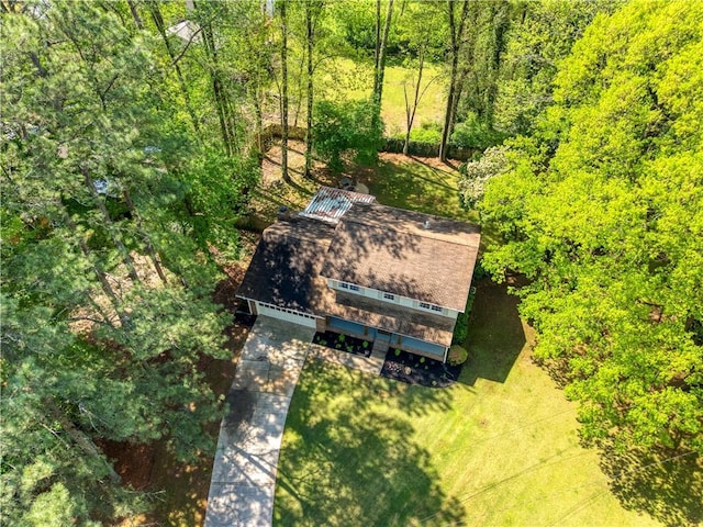 3719 Northbrook Ct, Atlanta, GA 30340 - view from above of property featuring a heavily wooded area