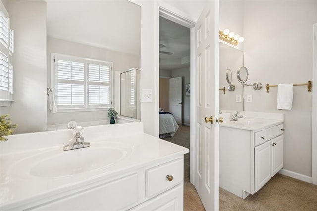 130 White Sands Ct, Suwanee, GA 30024 - ensuite bathroom with vanity and a shower stall