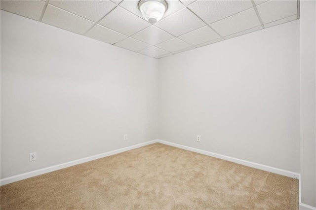 130 White Sands Ct, Suwanee, GA 30024 - empty room with a paneled ceiling and carpet flooring
