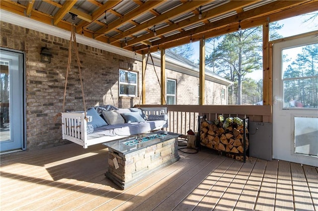 view of sunroom / solarium