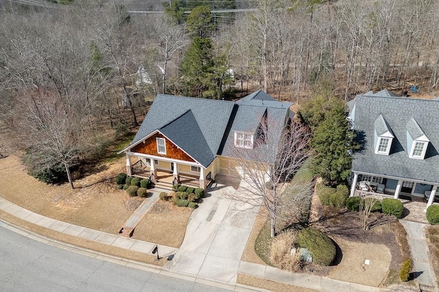 birds eye view of property