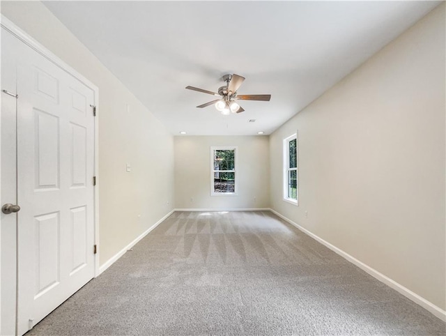 89 Elsberry Rd, Dallas, GA 30157 - spare room with ceiling fan, carpet floors, and baseboards