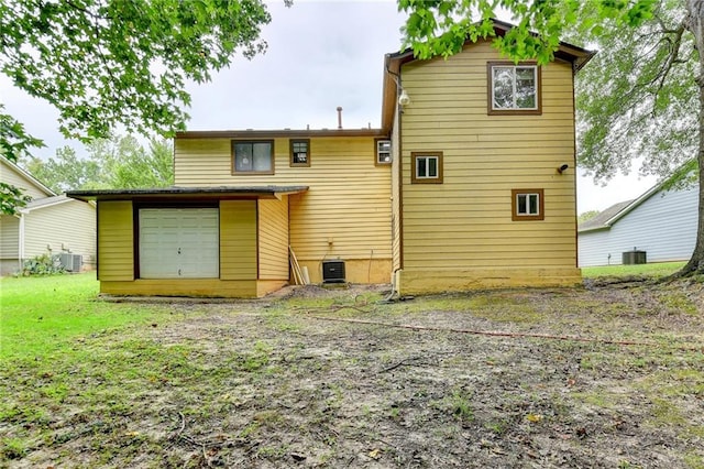 back of house with cooling unit