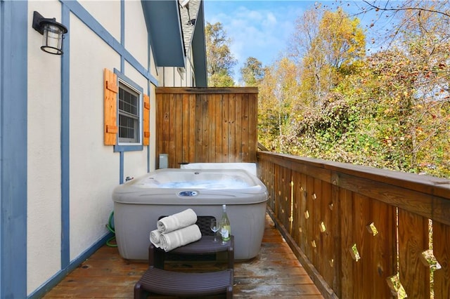 exterior space featuring hardwood / wood-style floors