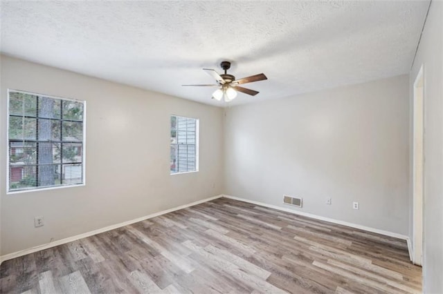 703 Pine Tree Trl, Atlanta, GA 30349 - unfurnished room featuring plenty of natural light, a textured ceiling, and light hardwood / wood-style flooring
