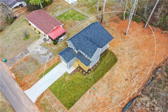 birds eye view of property