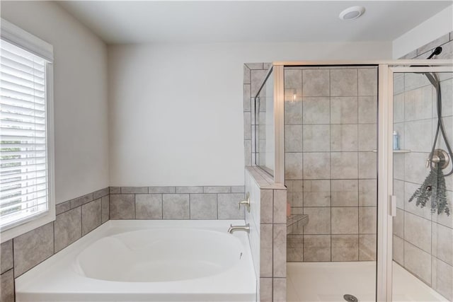 6410 Crosscreek Ln, Flowery Branch, GA 30542 - full bath with a garden tub and a stall shower