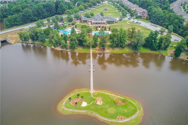 6410 Crosscreek Ln, Flowery Branch, GA 30542 - aerial view of property's location with a large body of water