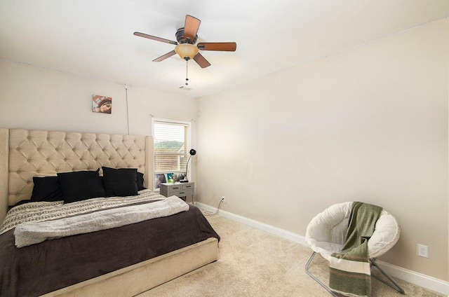 3631 Guinevere Trce, Douglasville, GA 30135 - bedroom with baseboards, carpet, and ceiling fan