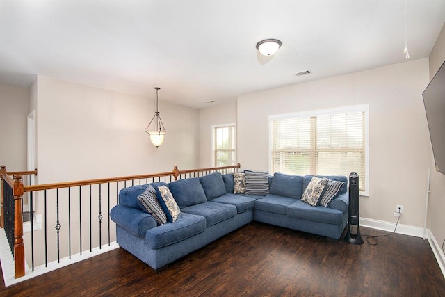 3631 Guinevere Trce, Douglasville, GA 30135 - living area with wood finished floors and baseboards