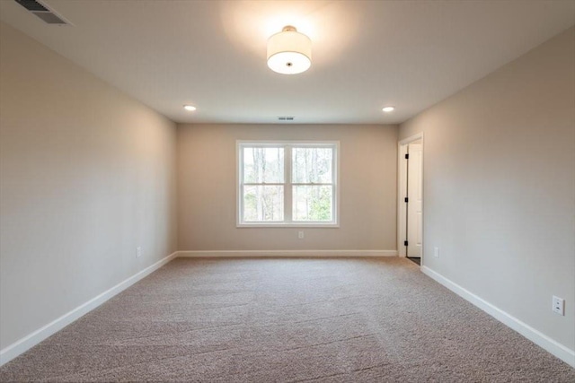 view of carpeted empty room