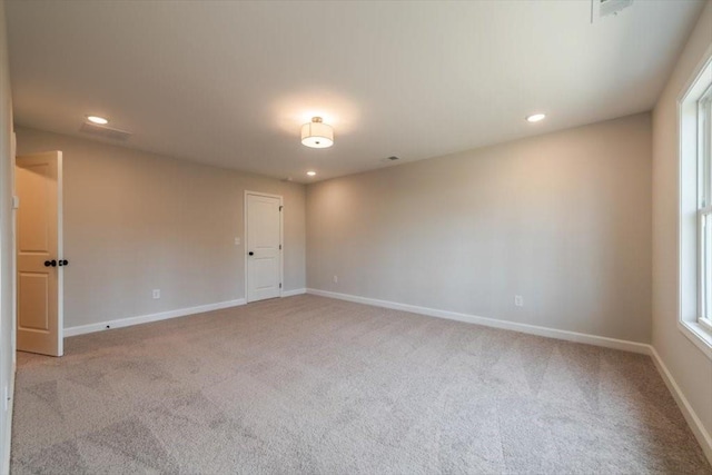 view of carpeted empty room