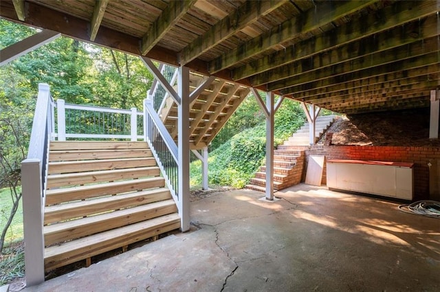 5143 Meadowlake Ln, Dunwoody, GA 30338 - view of patio / terrace featuring stairway
