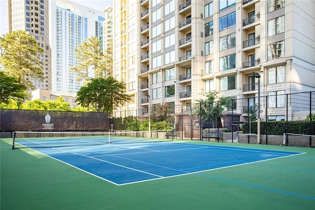 3445 Stratford Rd NE Unit 1605, Atlanta, GA 30326 - view of tennis court featuring community basketball court