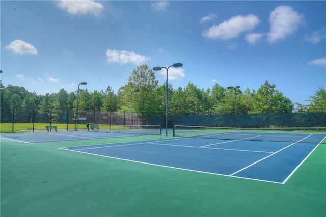 view of tennis court