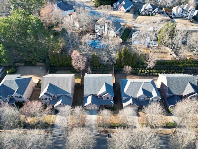 drone / aerial view featuring a residential view