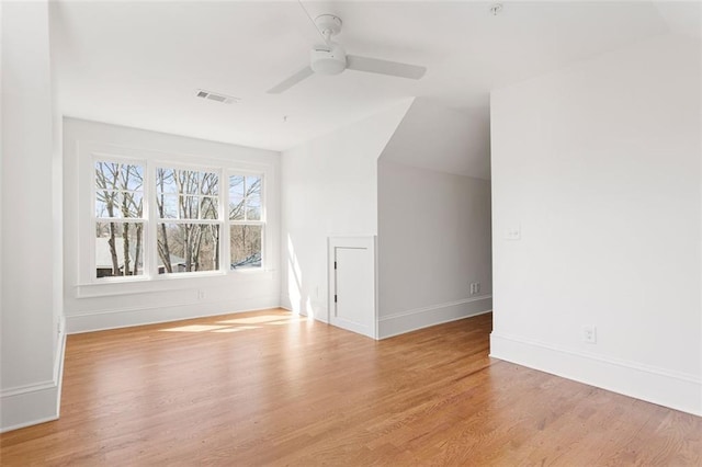 1585 S Ponce De Leon Ave NE Unit 20, Atlanta, GA 30307 - additional living space featuring ceiling fan, wood finished floors, baseboards, and lofted ceiling